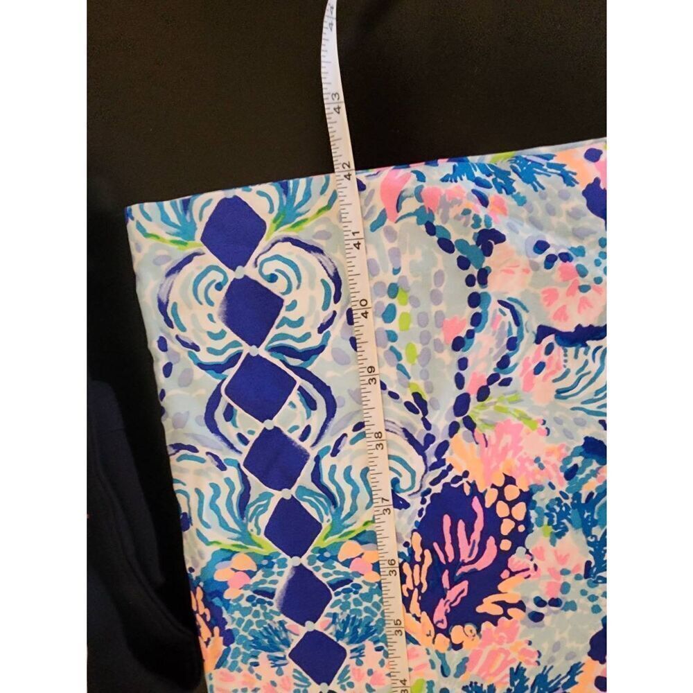 Lilly Pulitzer Blue Multi Wide Leg Pants - Picture 8 of 9